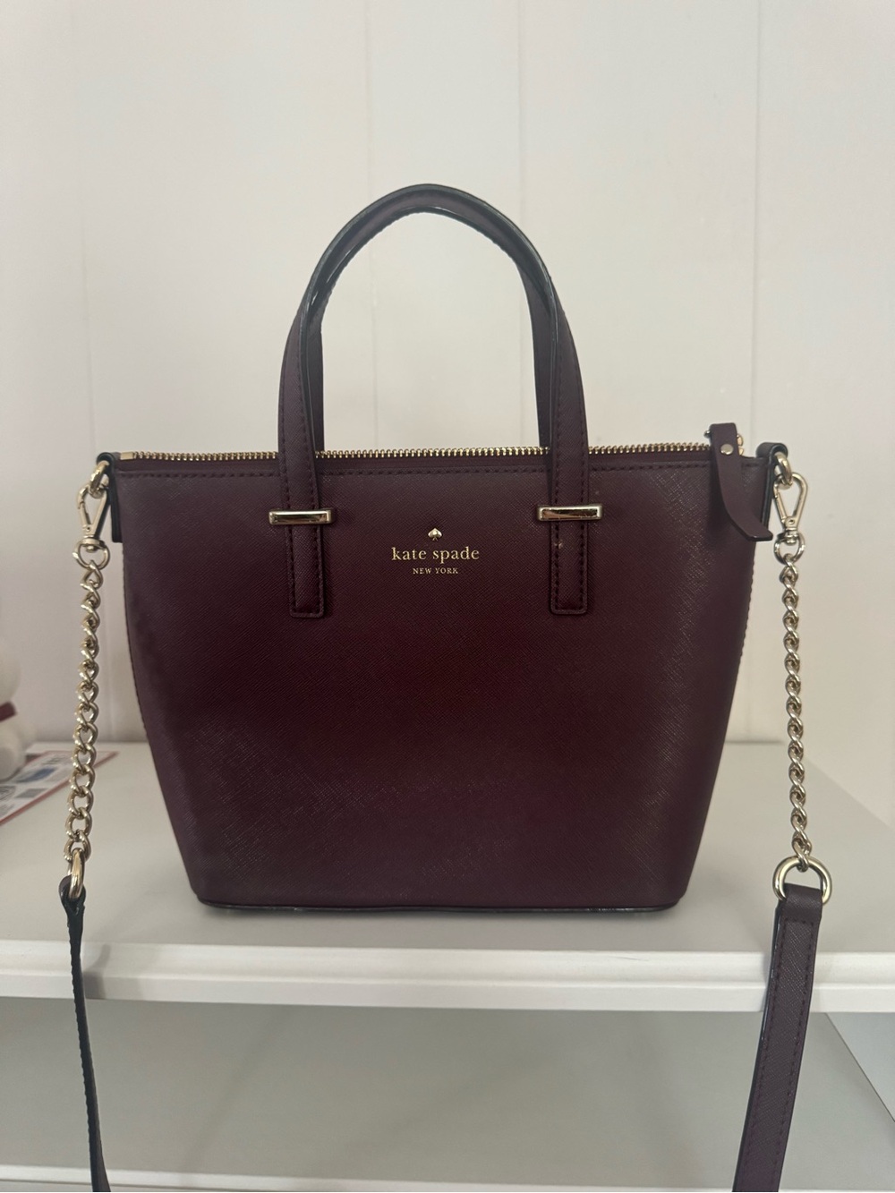 kate spade Burgundy Leather Purse